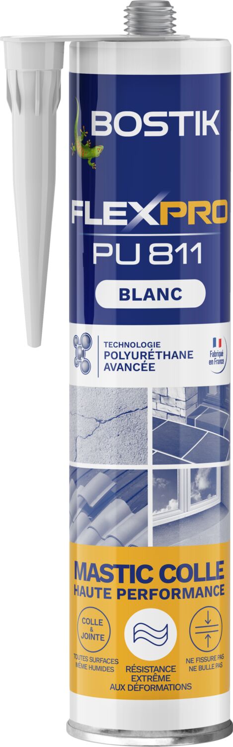Mastic-colle étanchéite 300 ml blanc