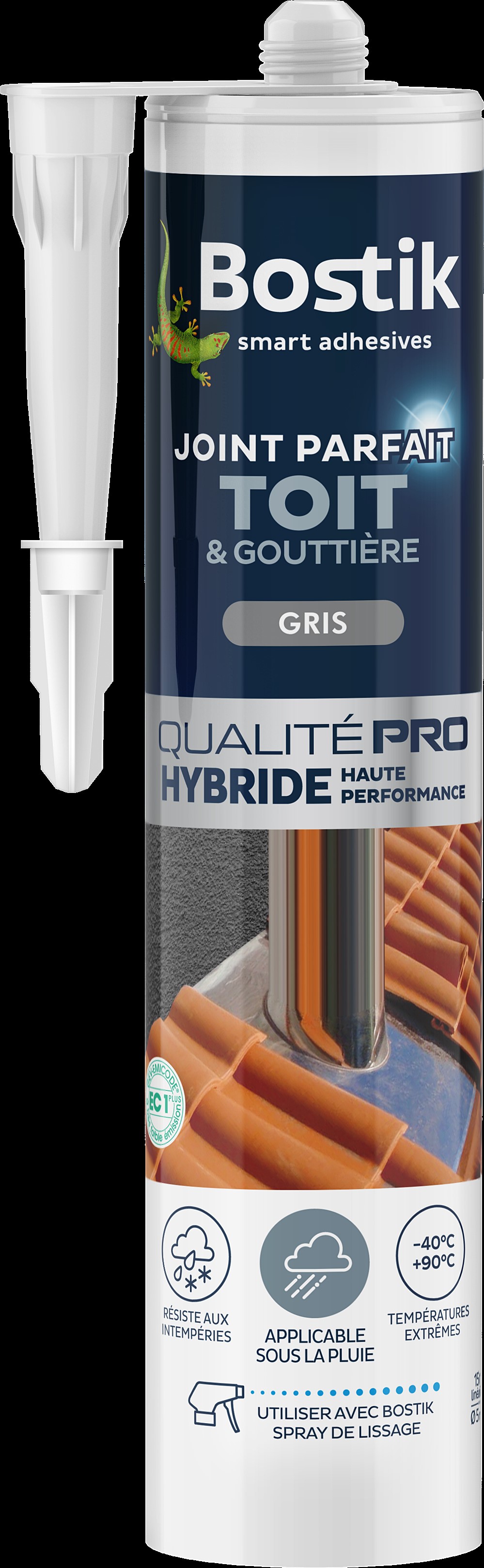 Joint parfait toit et gouttière gris 290ml BOSTIK