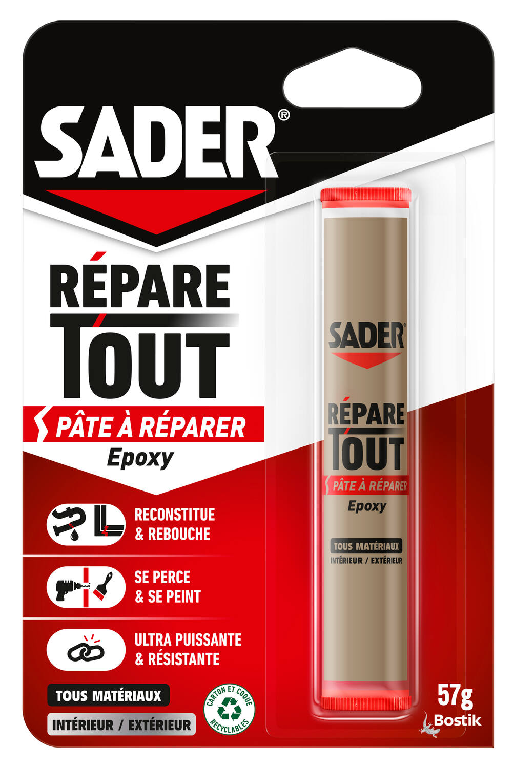 Pâte à Réparer Répare Tout 57gr - SADER