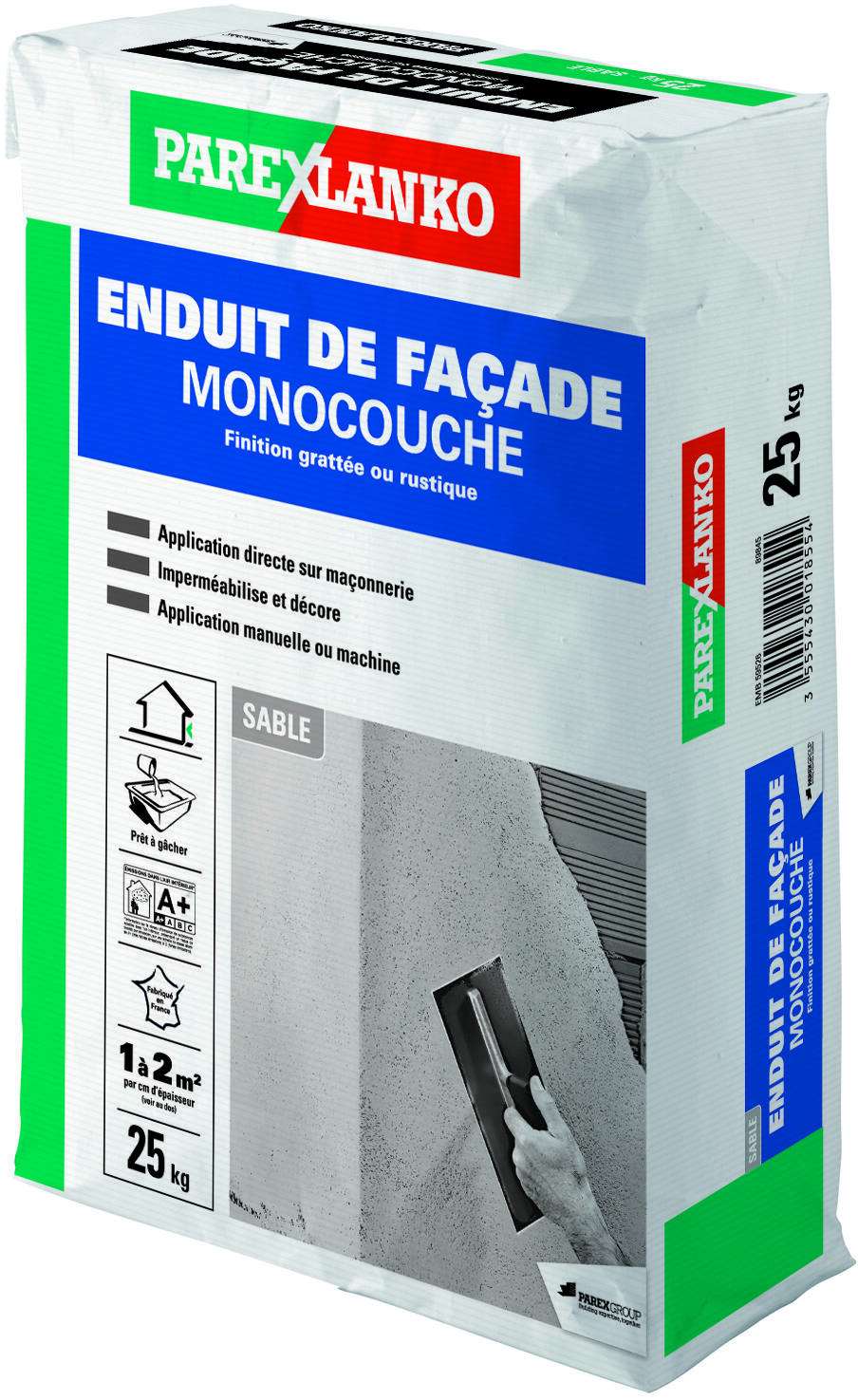 Enduit de façade monocouche sable 25kg - PAREXLANKO