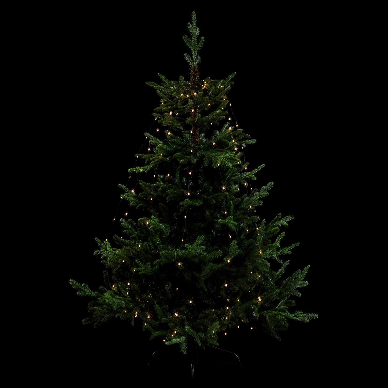 Guirlande manteau 170l. 8f blanc chaud