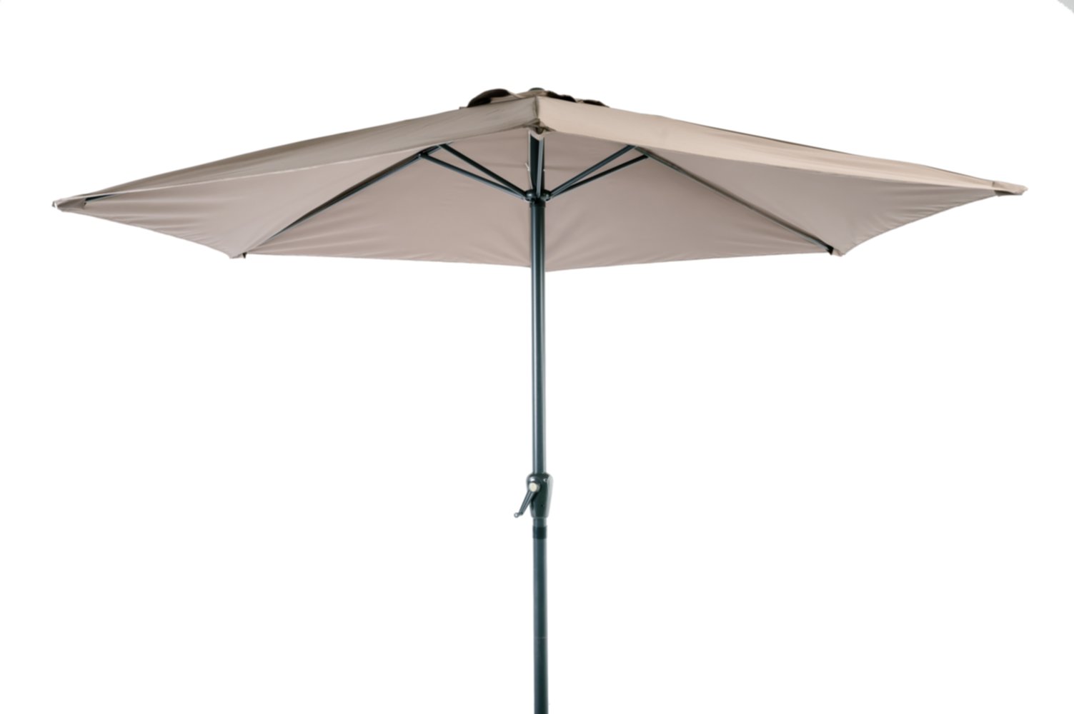 Parasol Ø3 m avec mat alu marron - ESSENCIEL GREEN