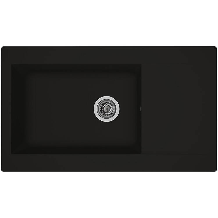 Evier 1 bac 86x50cm Einna noir - DIADEM