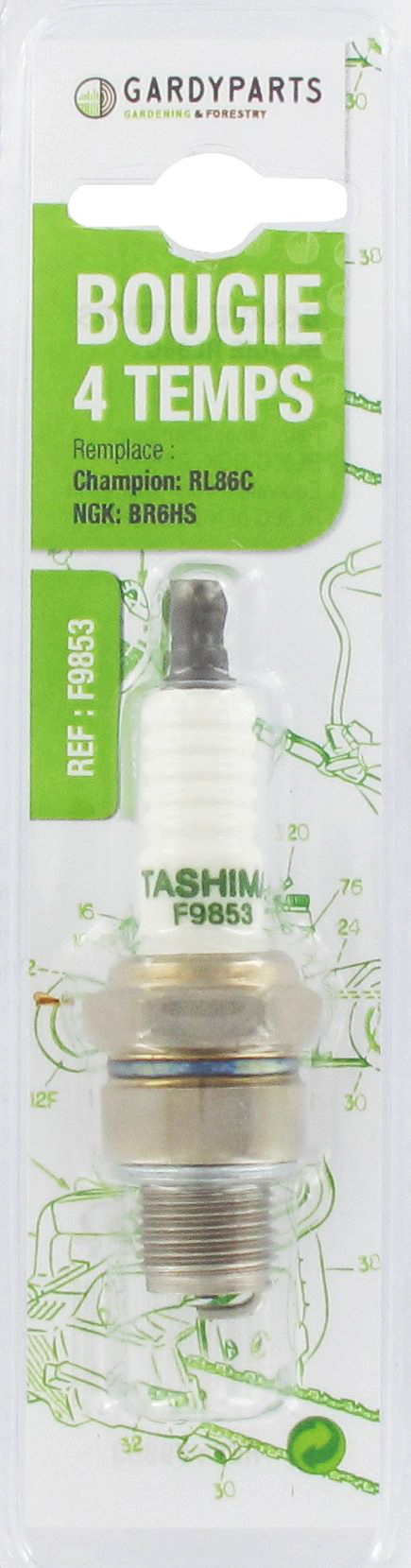 Bougie d'allumage 4 temps F9853