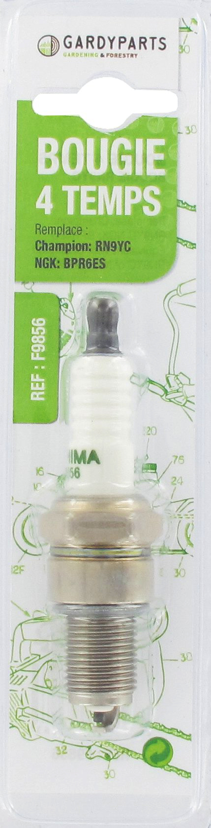 Bougie d'allumage 4 temps F9856
