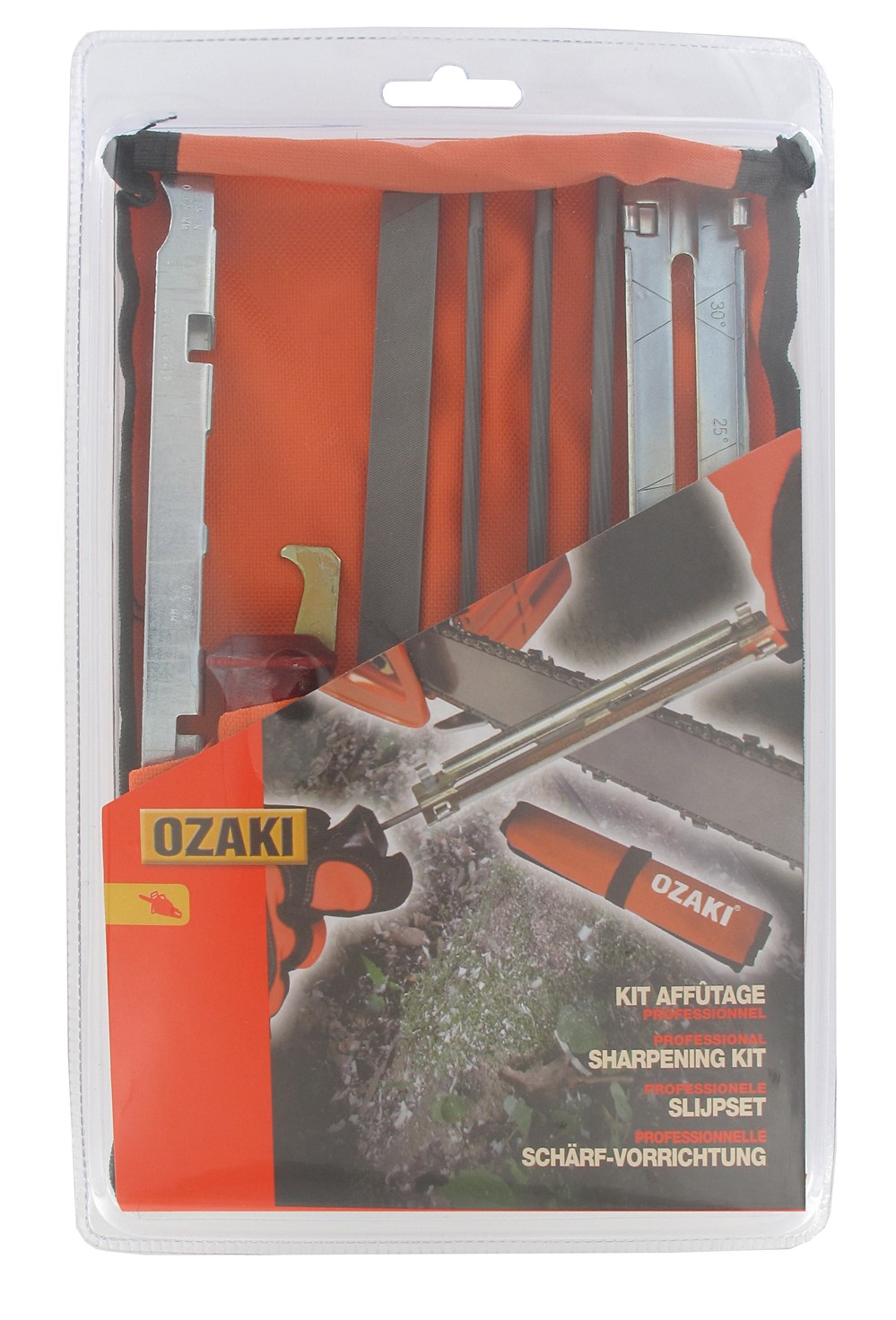 Kit d'affûtage complet pour tronçonnage - OZAKI