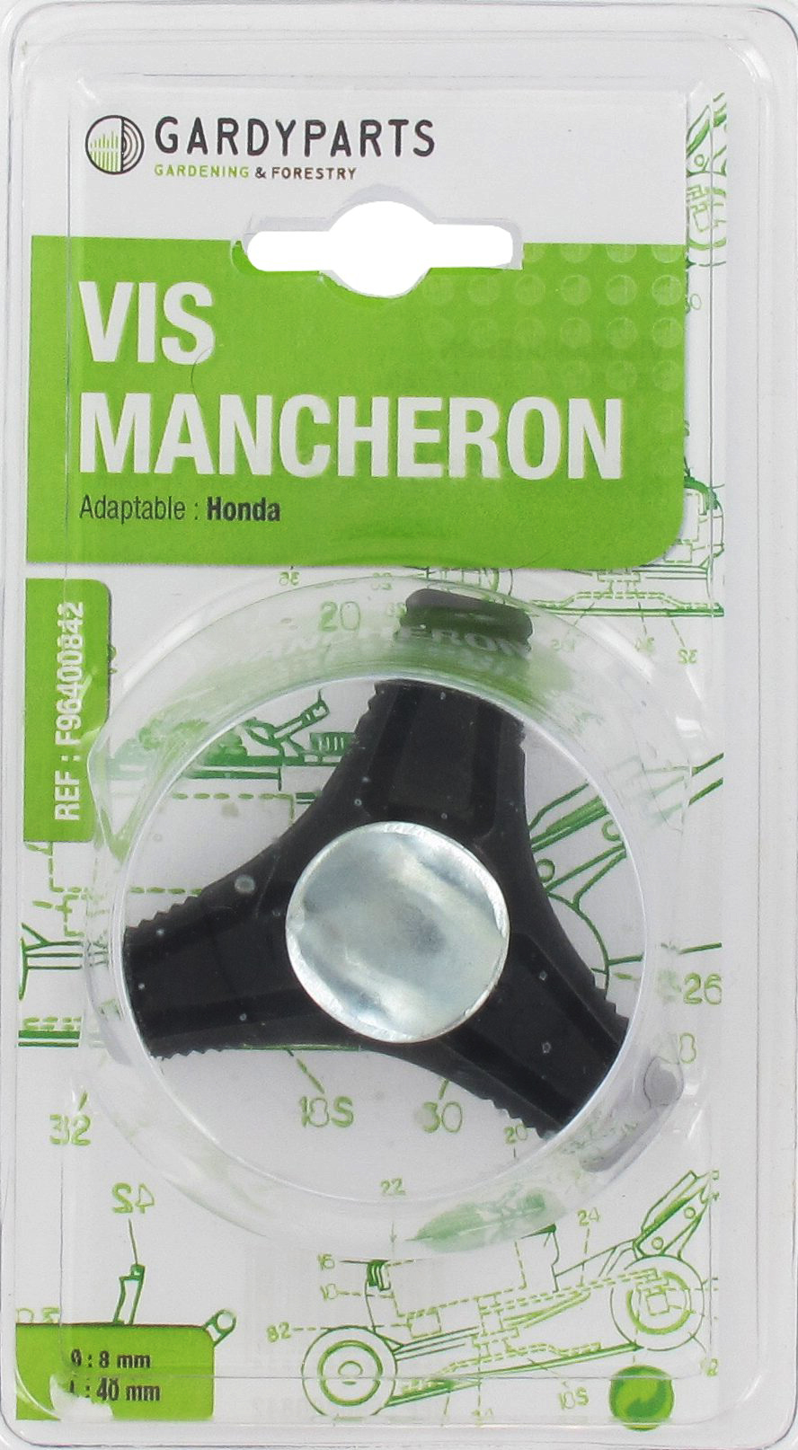 Vis de blocage mancheron Honda Ø8 mm, 40mm - GARDY PARTS