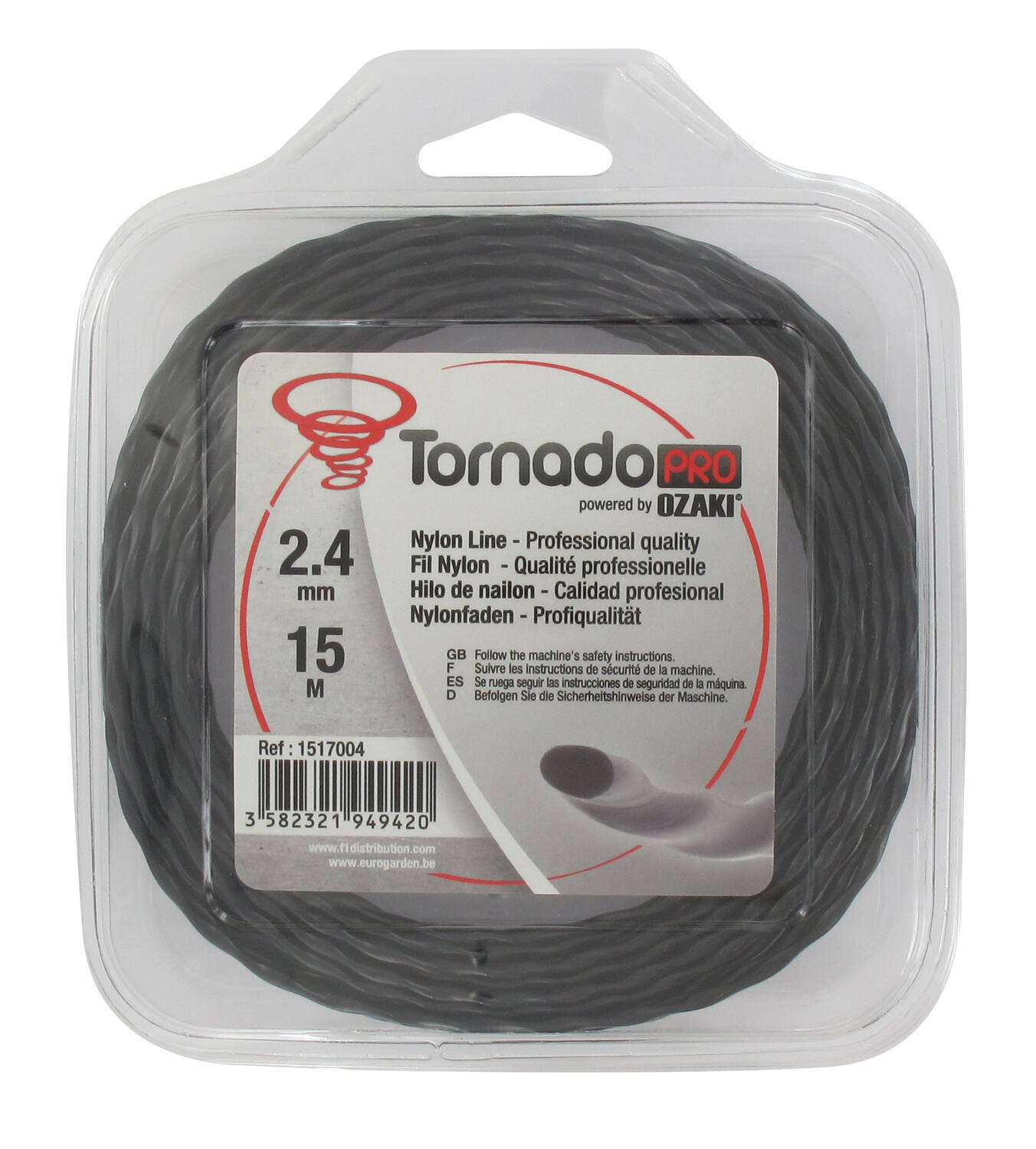 Coque fil nylon copolymère Tornado L.15m Ø2,40mm - OZAKI