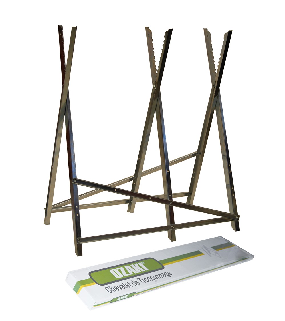 Chevalet de Tronçonnage Métal 76x76x77cm