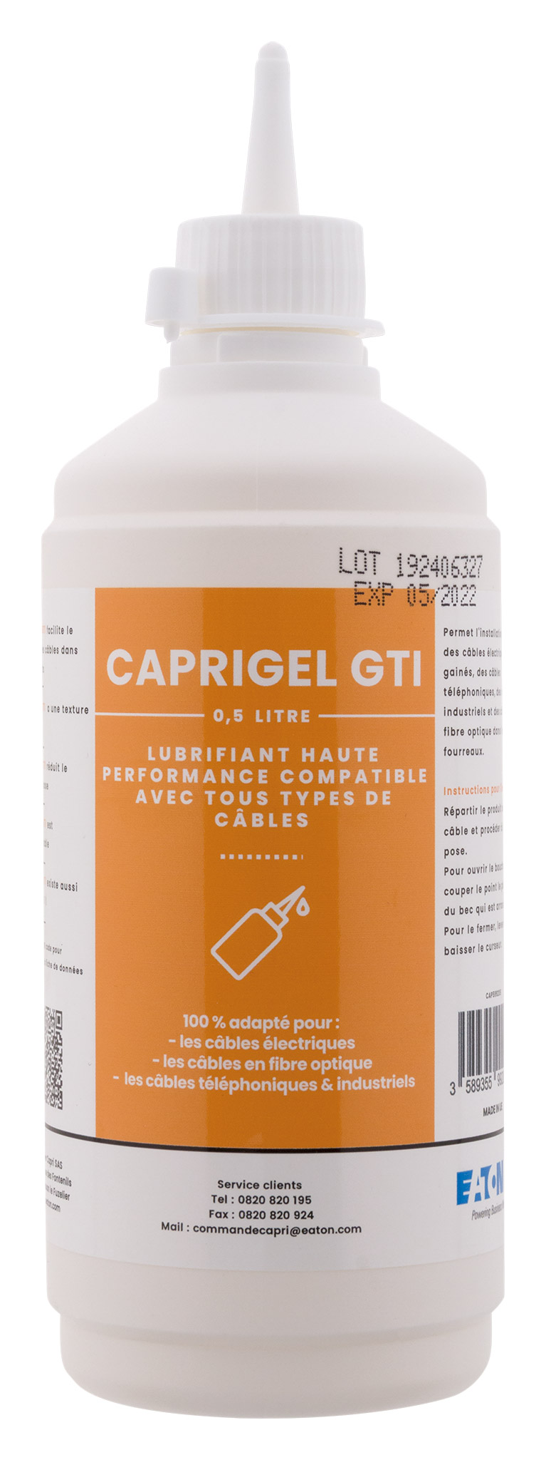 Lubrifiant pour gaine électrique caprigel 50cl