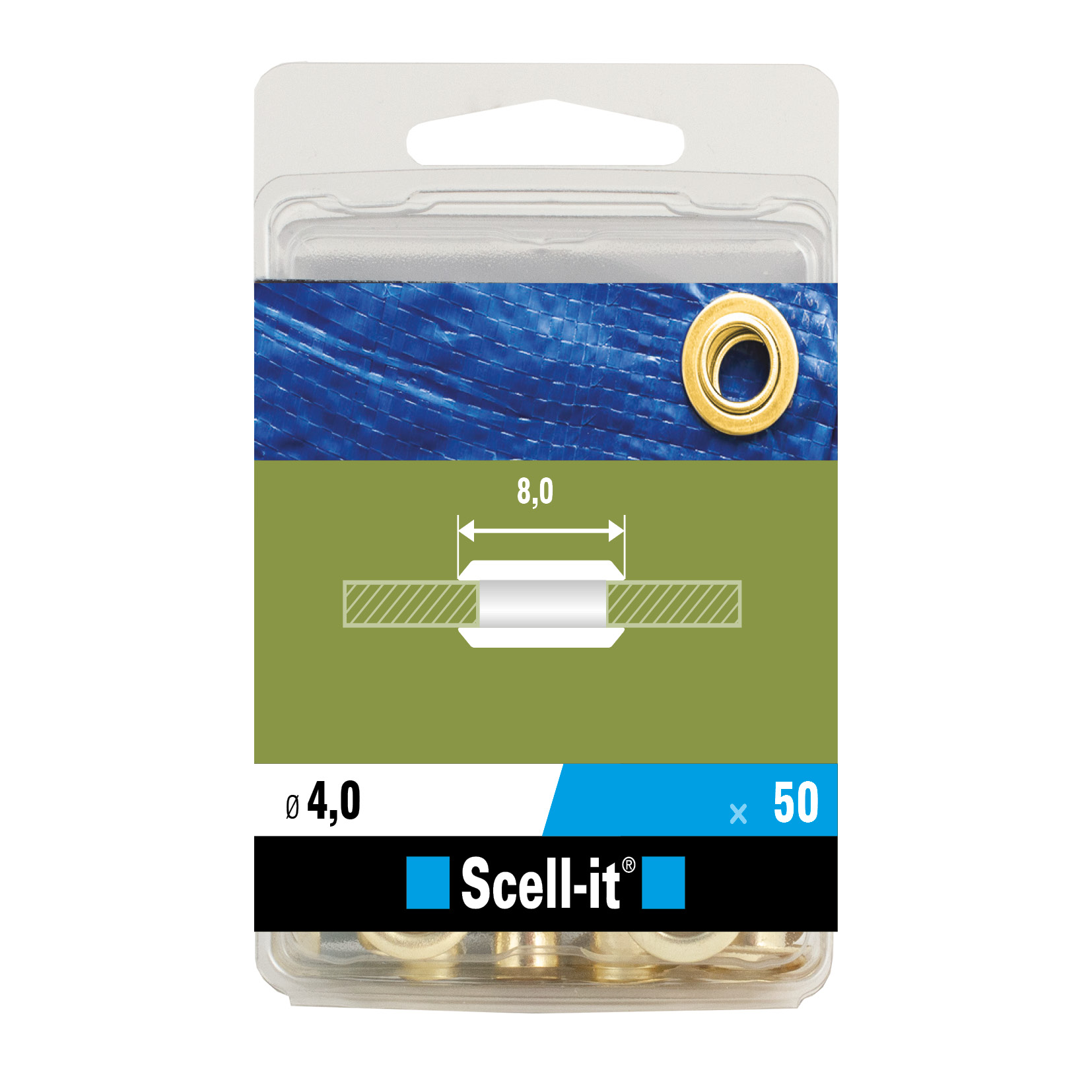 Boîte de 50 œillets Ø 4 mm - SCELL IT