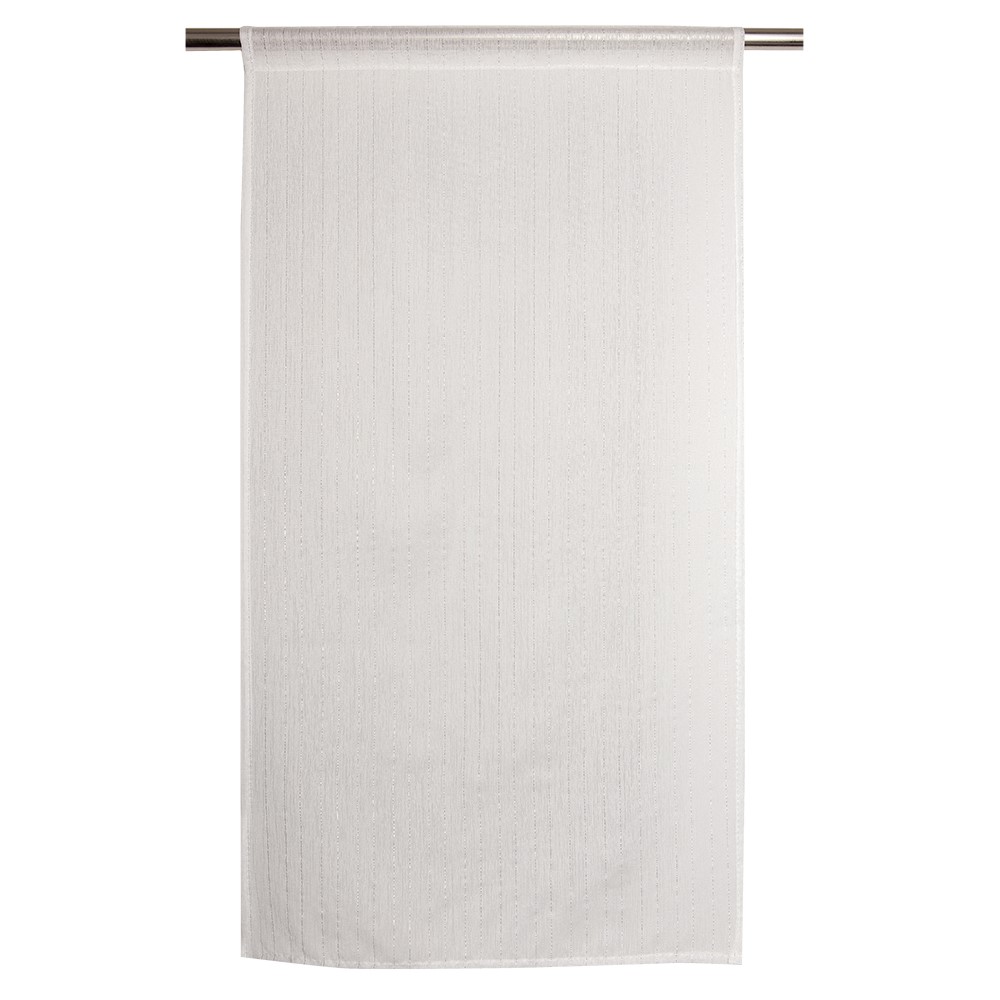 2 Vitrages 60x90cm Joanie Blanc Silver