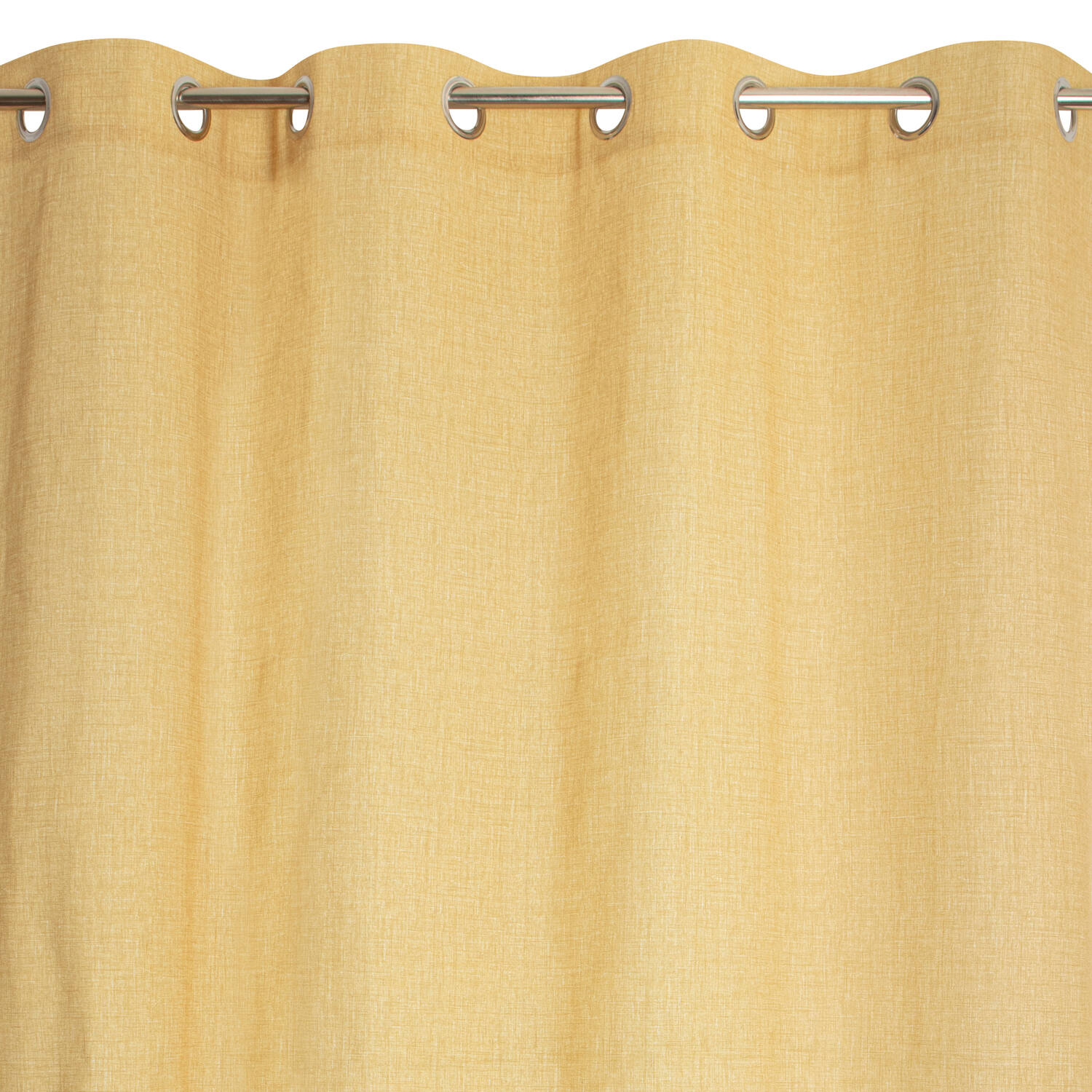 Rideau à œillets Nativ Jaune 140x240cm