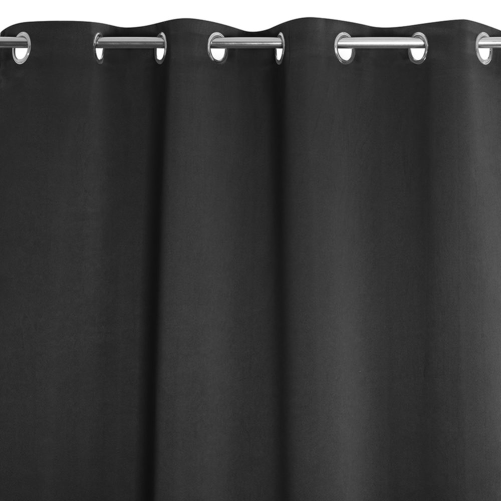 Rideau occultant 135x240cm Must noir - JBY CREATION