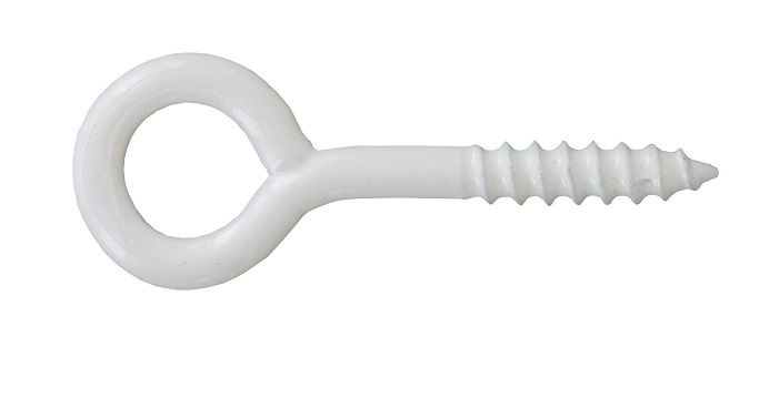 4 pitons à vis acier plastifié 6x60 - INVENTIV