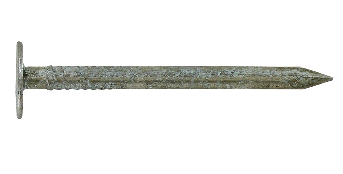 500g pointes tête plate large acier galvanisé 2,7x30 - INVENTIV