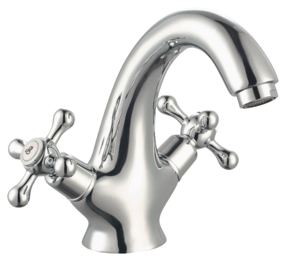 Mélangeur lavabo fixe Firenze chromé - INVENTIV