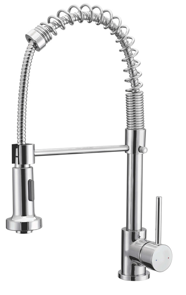 Mitigeur évier à douchette Korse chromé - INVENTIV