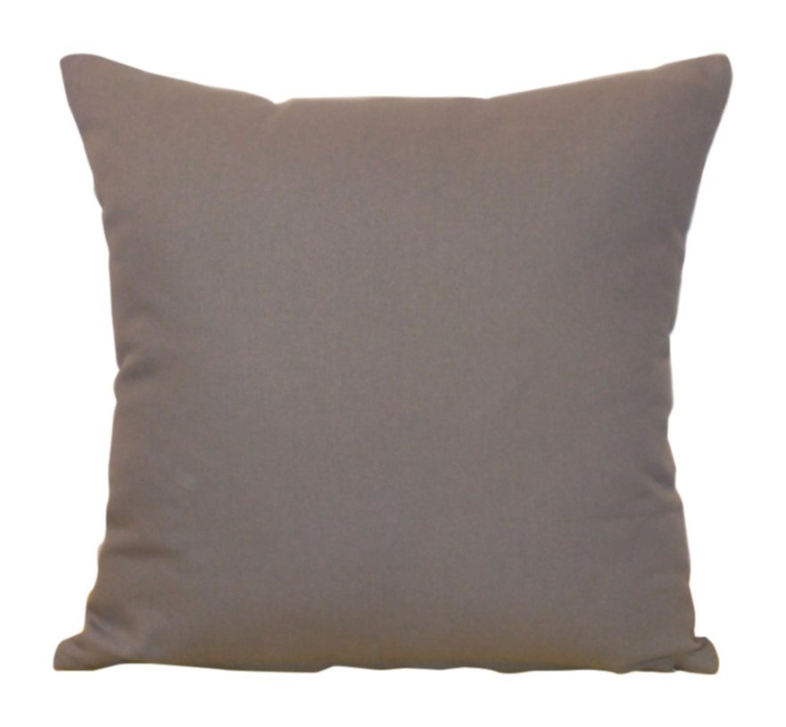Coussin déhoussable coton Jaya 40x40cm gris foncé - INVENTIV