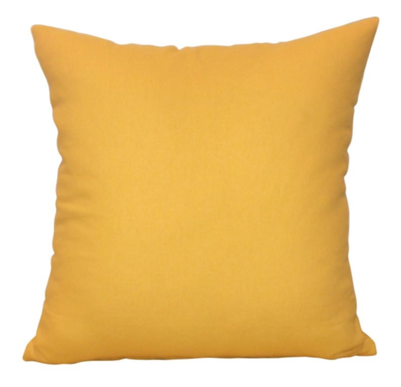 Coussin déhoussable coton Jaya 40x40cm jaune - INVENTIV