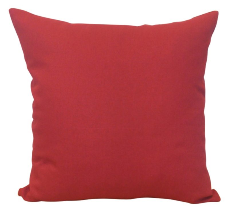 Coussin déhoussable coton Jaya 40x40cm rouge - INVENTIV