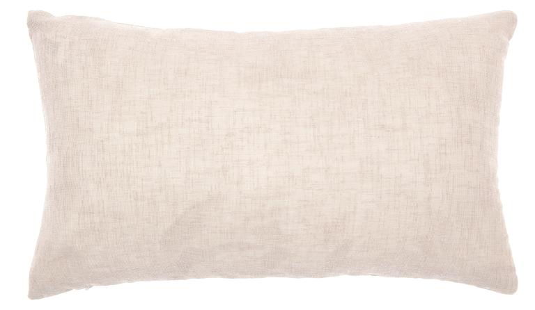 Coussin Nelia écru polyester 30x50cm - INVENTIV