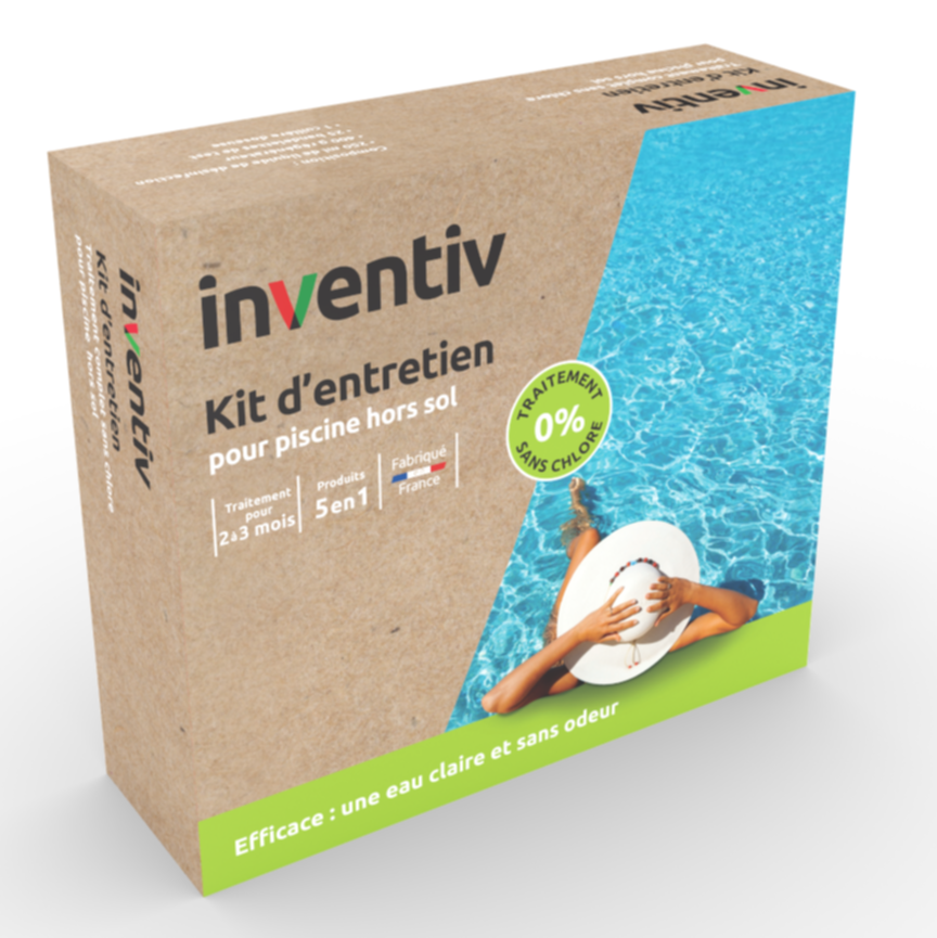 Coffret Entretien Piscine hors-sol Sans chlore - INVENTIV
