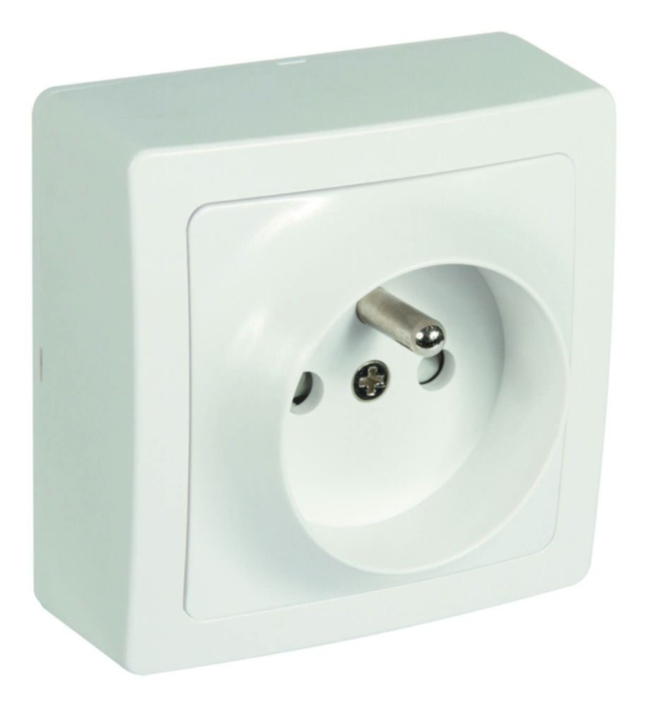 Prise 2P+T Saillie Renov'Line 16A Blanc - INVENTIV