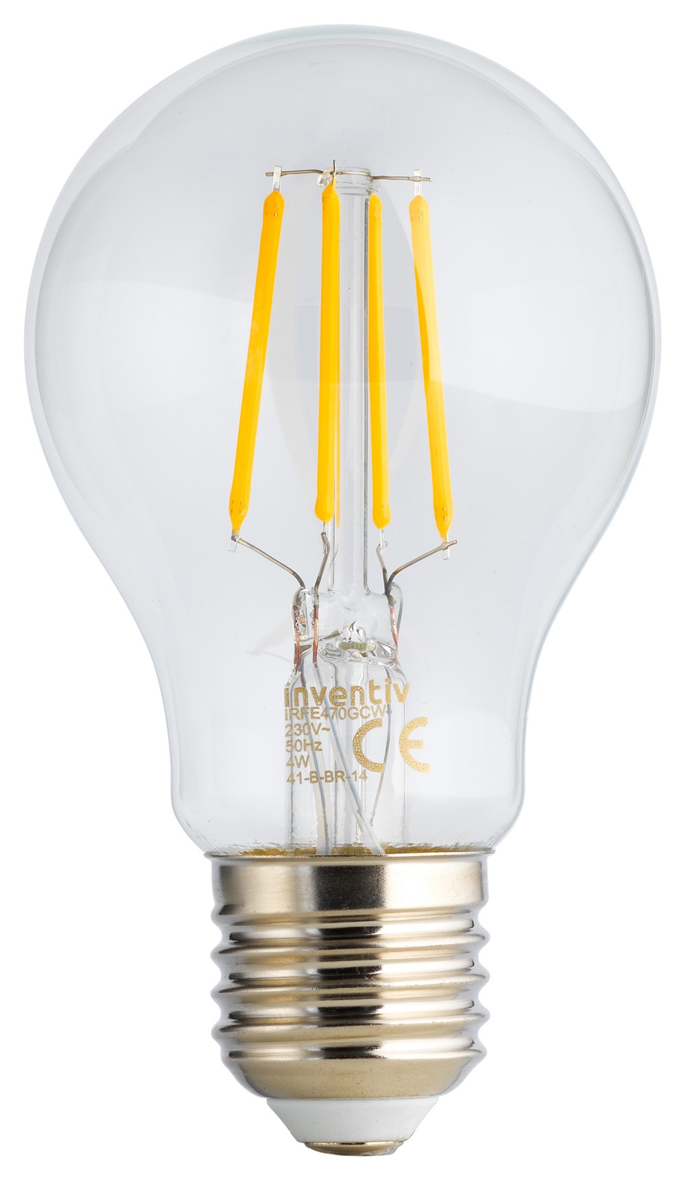 Ampoule Retroled filament E27 470lm 5W 2700K blanc chaud - INVENTIV