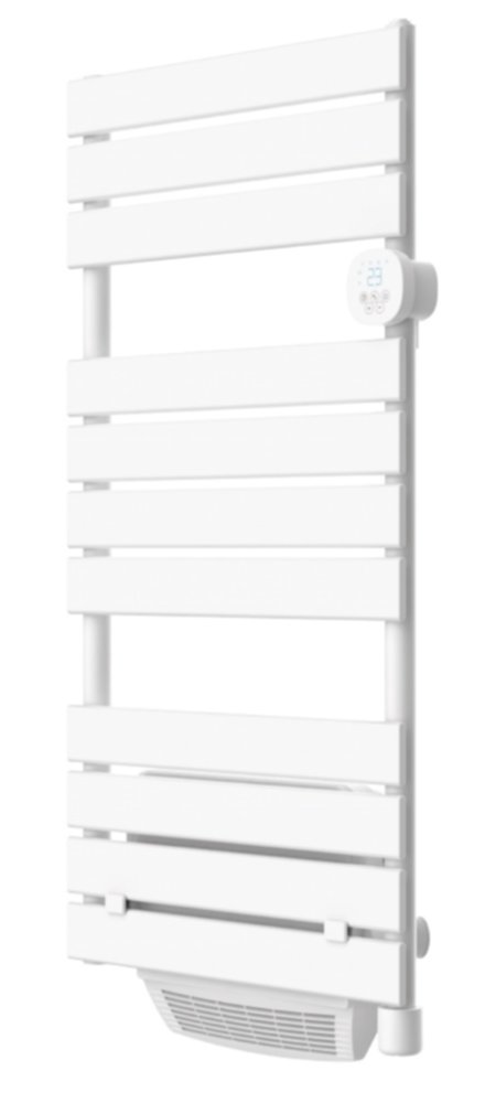 Sèche serviette inertie fluide + soufflerie Venio 1500W Blanc - INVENTIV