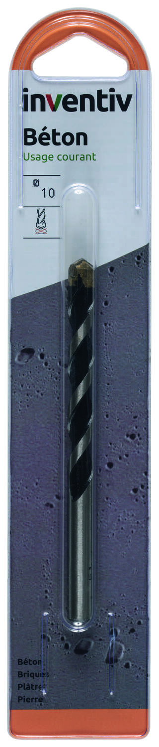 Foret béton Ø10 x 120 mm - INVENTIV