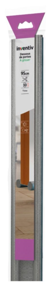Boudin de porte isolant double 95cm gris - INVENTIV