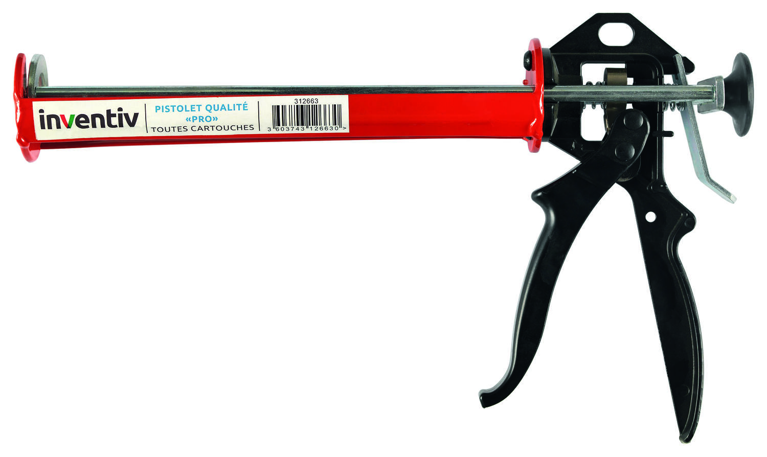 Pistolet pour cartouche mastic colle ou scellement chimique - INVENTIV