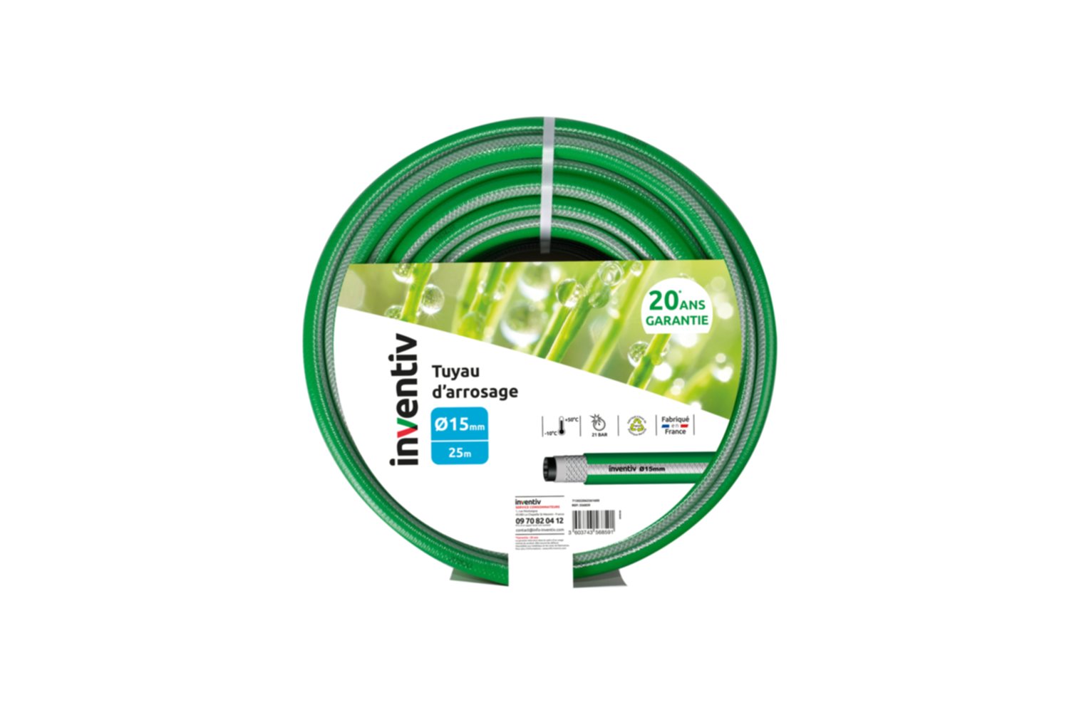 Tuyau arrosage MBTY1 Ø15mm en 25m - INVENTIV