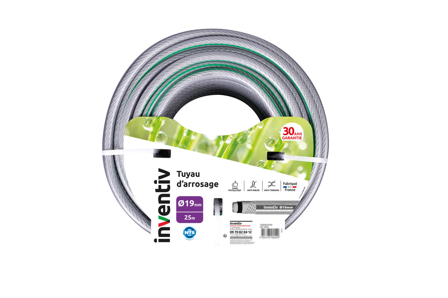 Tuyau arrosage MBTY3 Ø19mm en 25m - INVENTIV