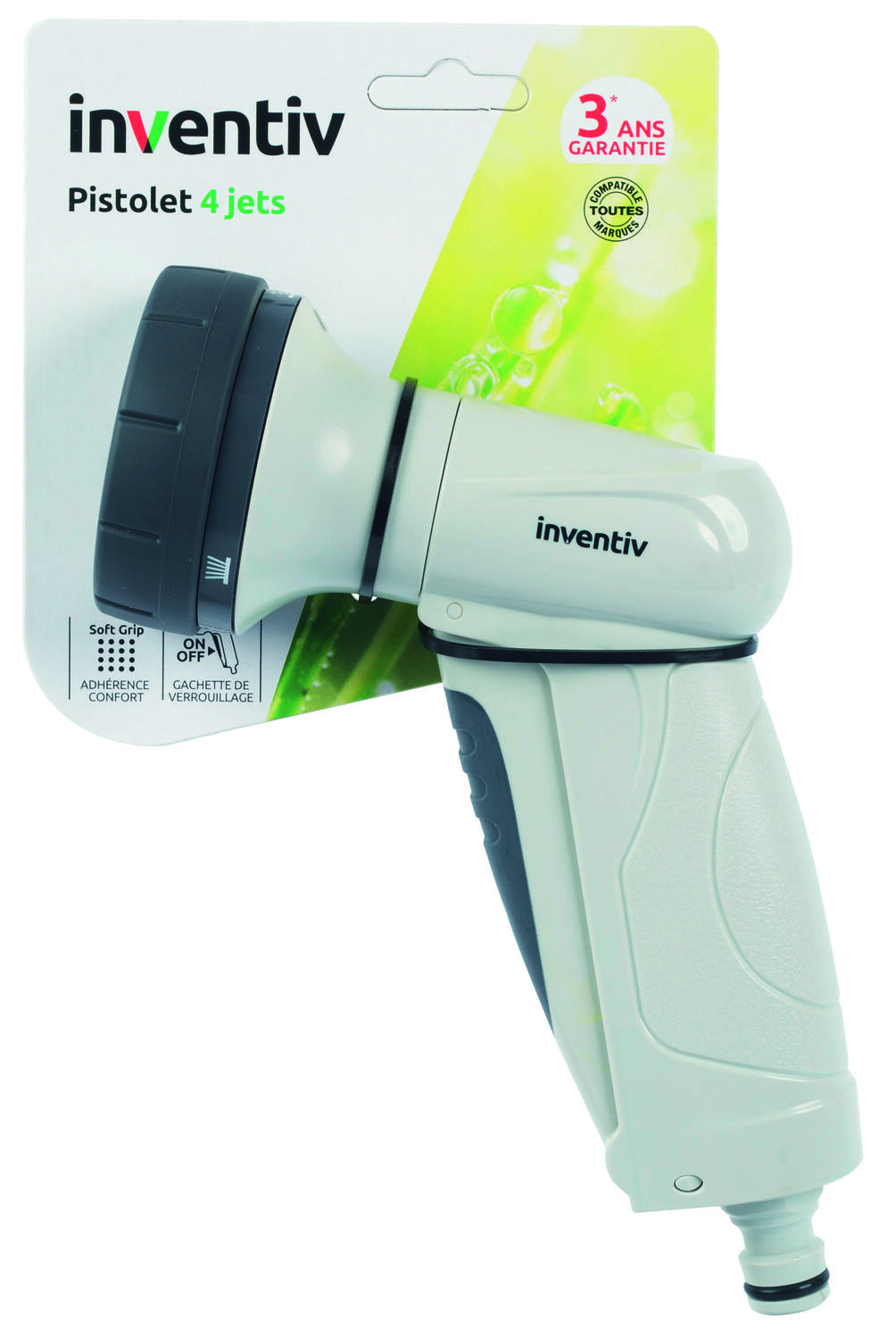 Pistolet d'arrosage 4 jets - INVENTIV