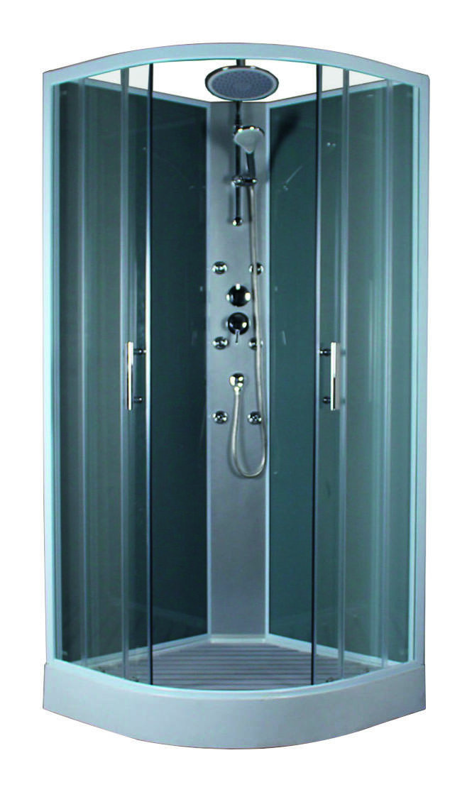 Cabine de douche Quart de cercle Bréhat 90x90x225cm - INVENTIV