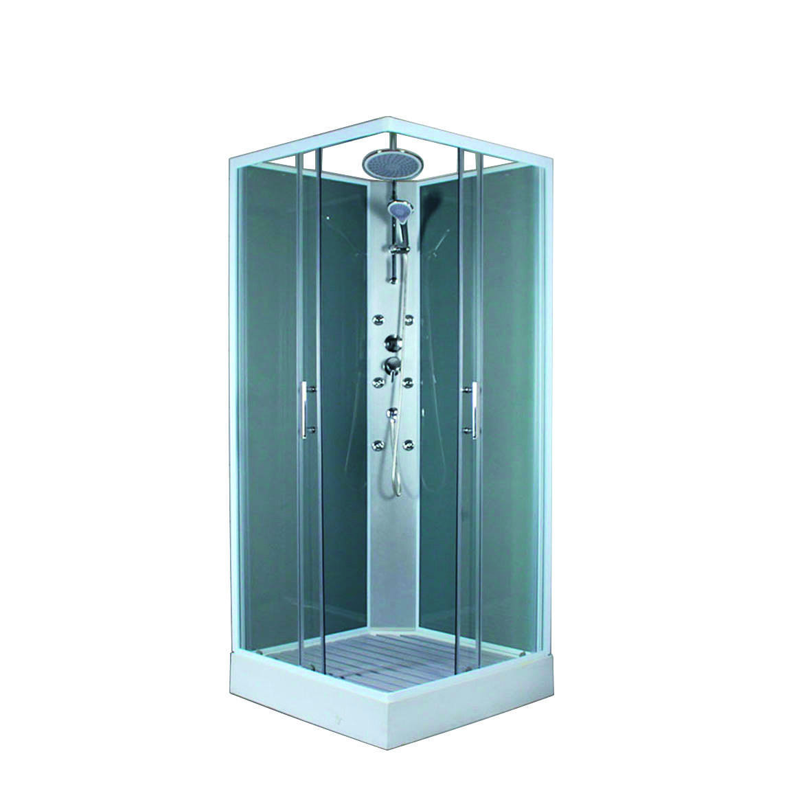 Cabine de douche carrée Bréhat 90x90x225cm - INVENTIV