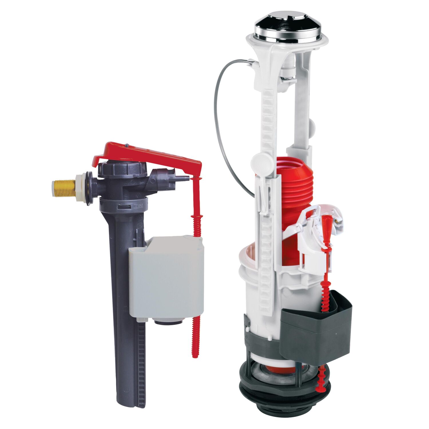 Mécanisme chasse d'eau double chasse à câble et à étrier - INVENTIV