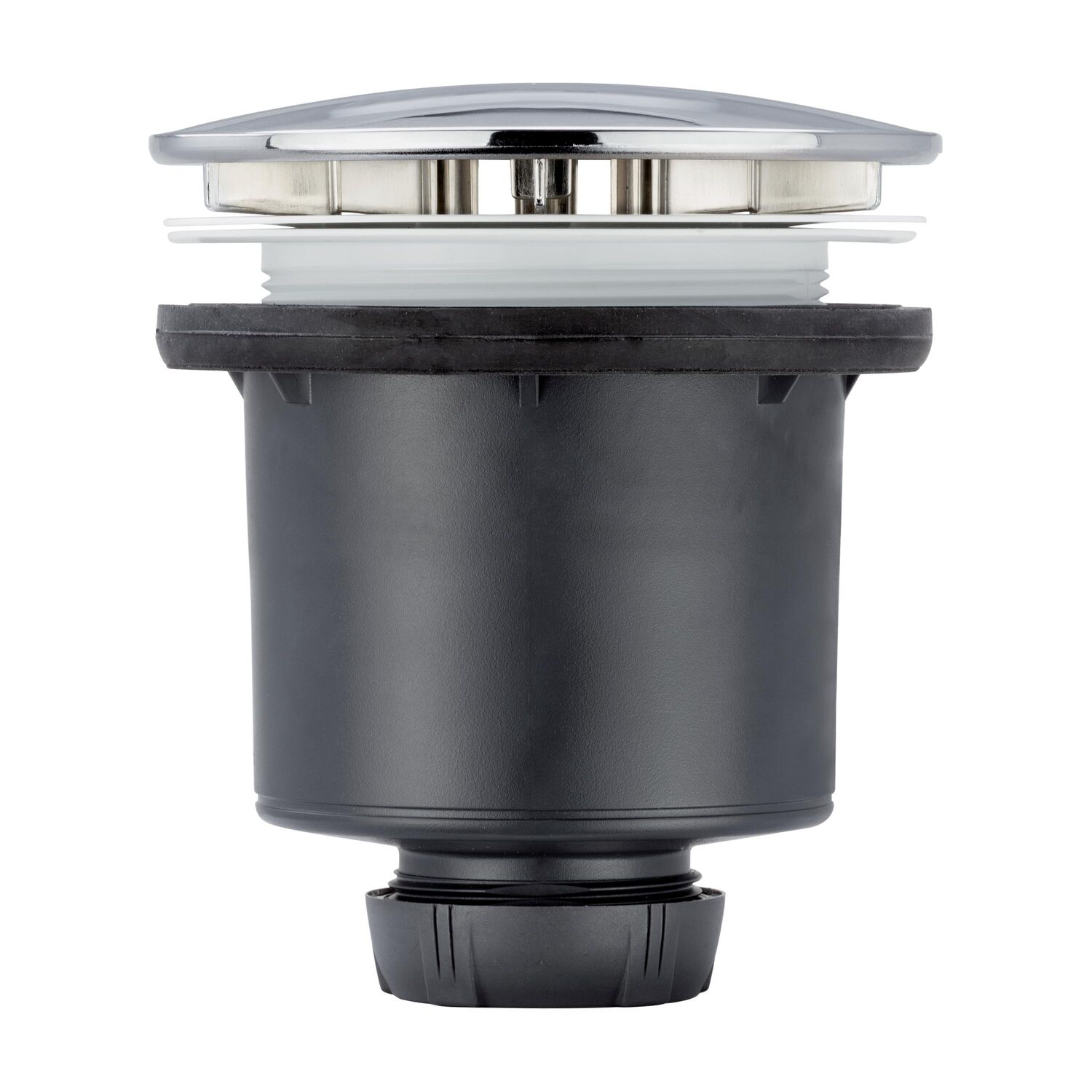 Bonde de douche Tourbillon verticale pour receveur Ø90mm, dôme abs chromé - INVENTIV