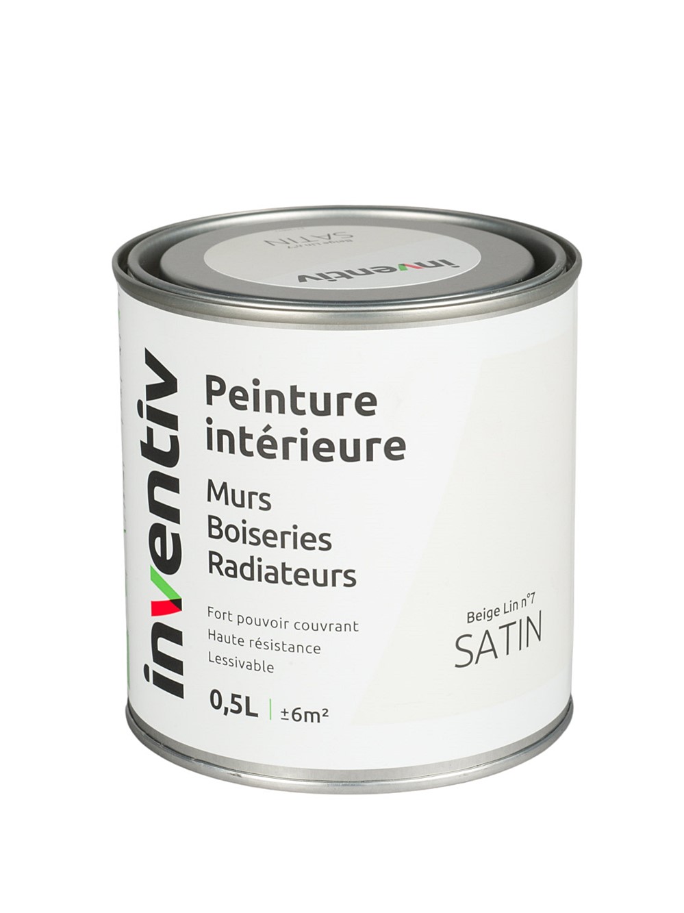 Peinture Murs Boiseries Radiateurs satin 0,5L beige lin 7 - INVENTIV