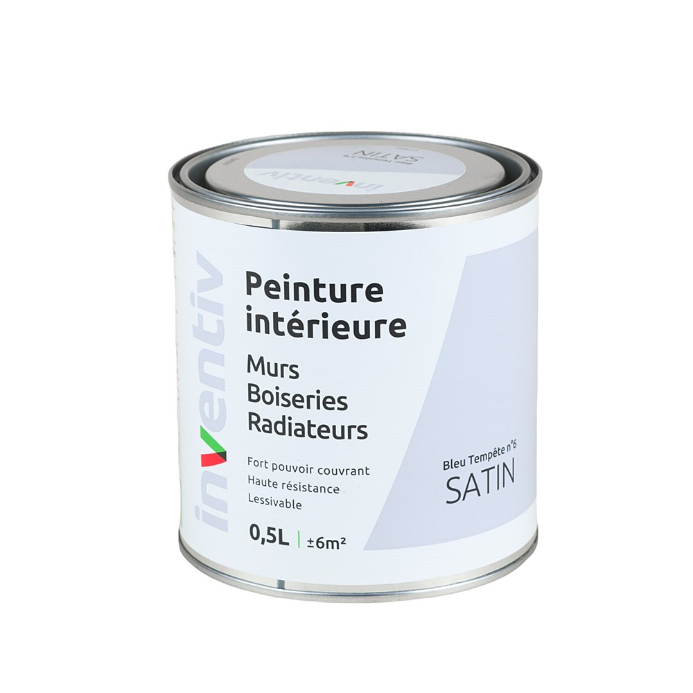 Peinture Murs Boiseries Radiateurs satin 0,5L bleu tempête 6 - INVENTIV
