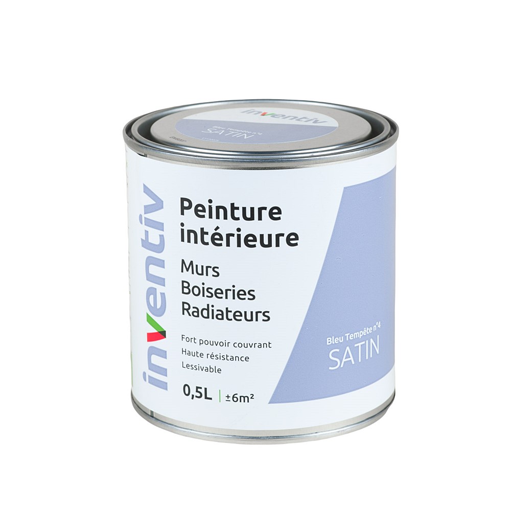 Peinture Murs Boiseries Radiateurs satin 0,5L bleu tempête 4 - INVENTIV