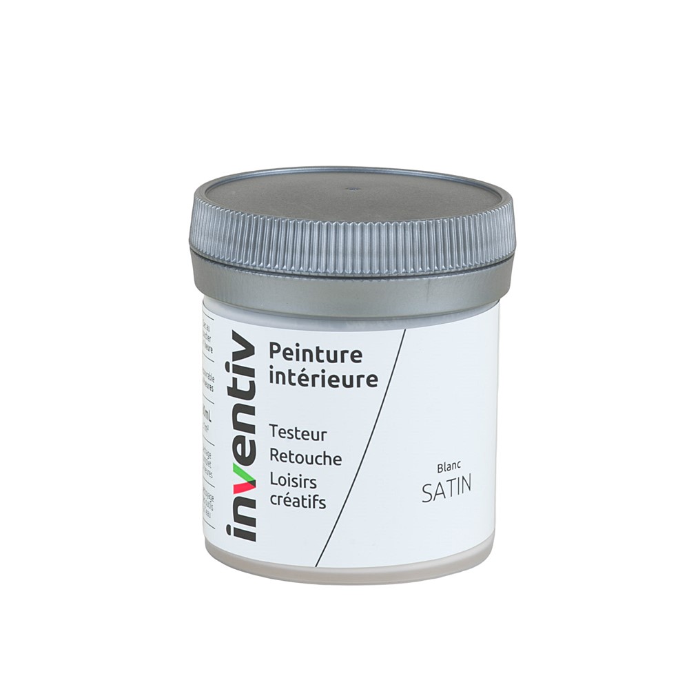 Testeur Peinture intérieure satin 0,08L blanc - INVENTIV