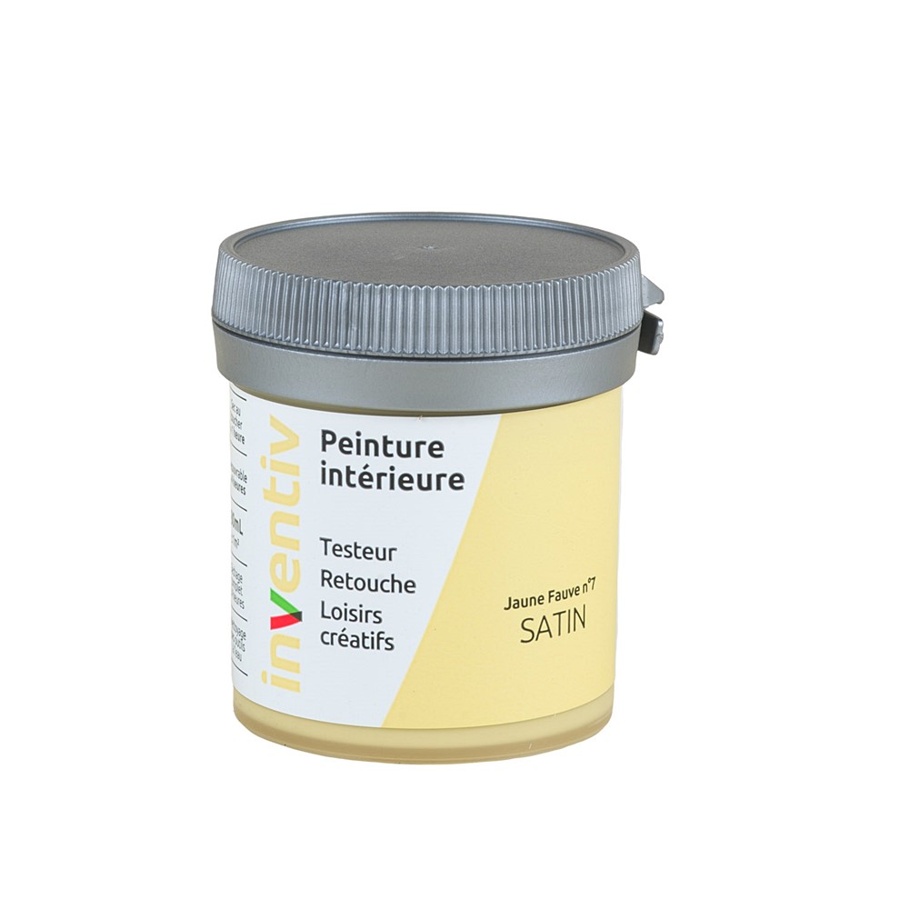 Testeur Peinture intérieure satin 0,08L jaune fauve 7 - INVENTIV