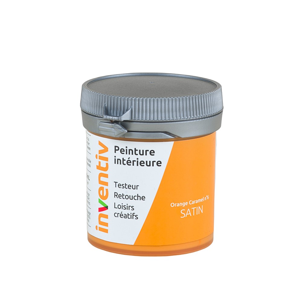 Testeur Peinture intérieure satin 0,08L orange caramel 6 - INVENTIV