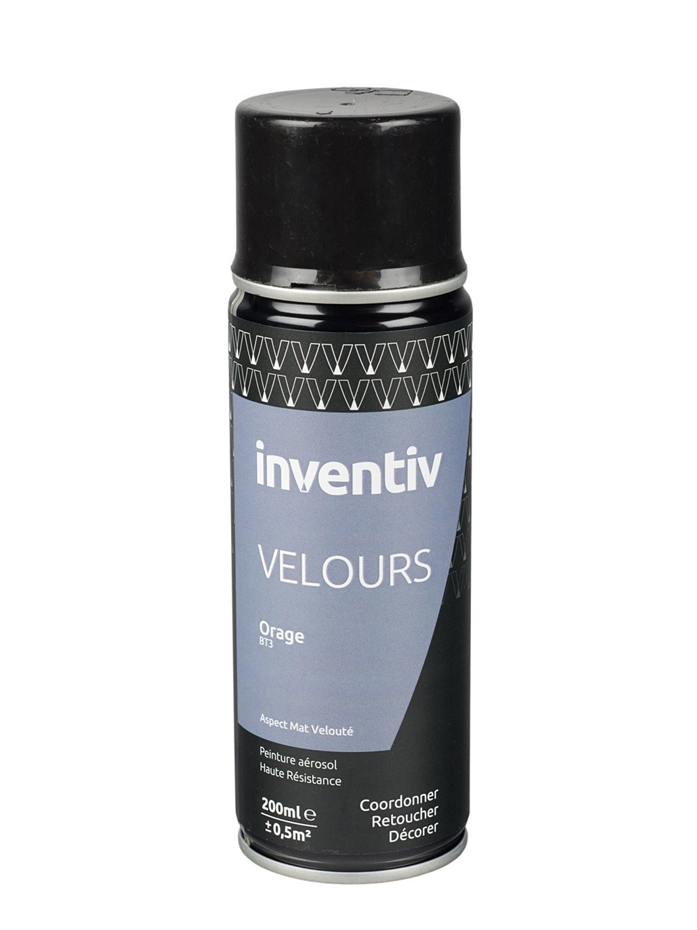 Peinture aérosol Velours 200ml Orage BT3 - INVENTIV
