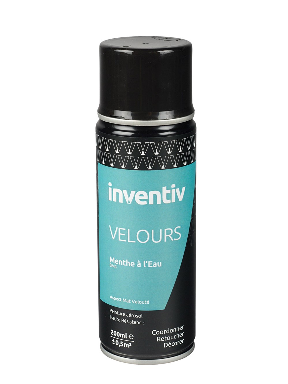 Peinture aérosol Velours 200ml Menthe à l'eau BM4 - INVENTIV