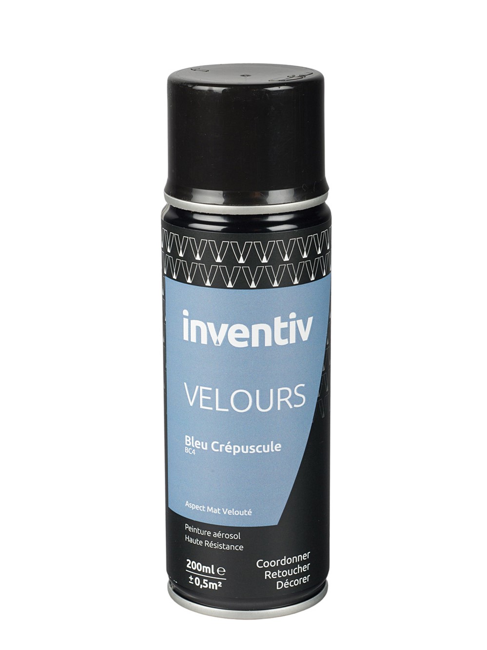 Peinture aérosol Velours 200ml Bleu crépuscule BC4 - INVENTIV