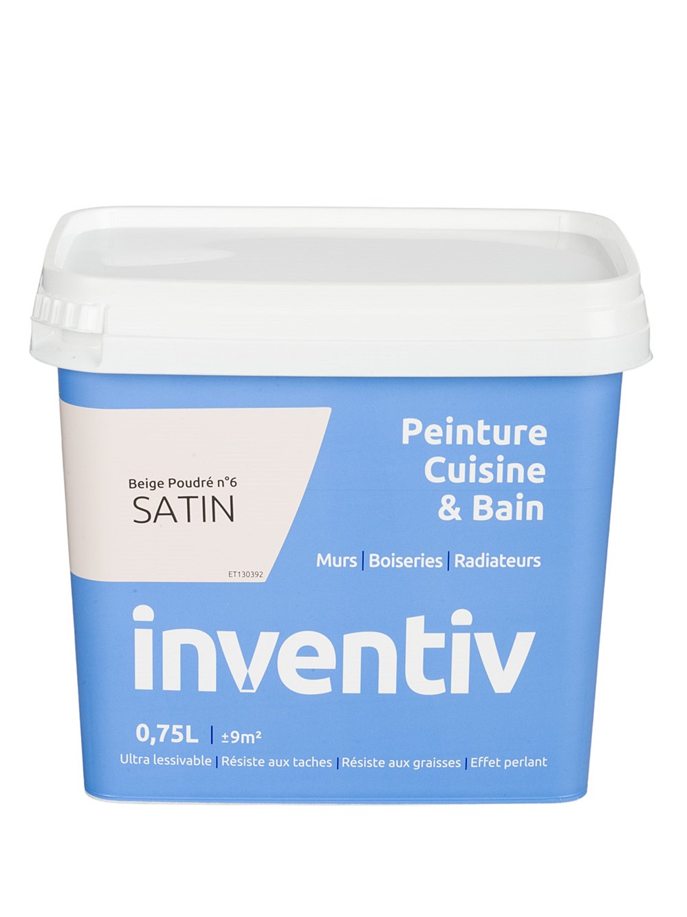 Peinture Cuisine&bain satin 0,75L beige poudré 6 - INVENTIV